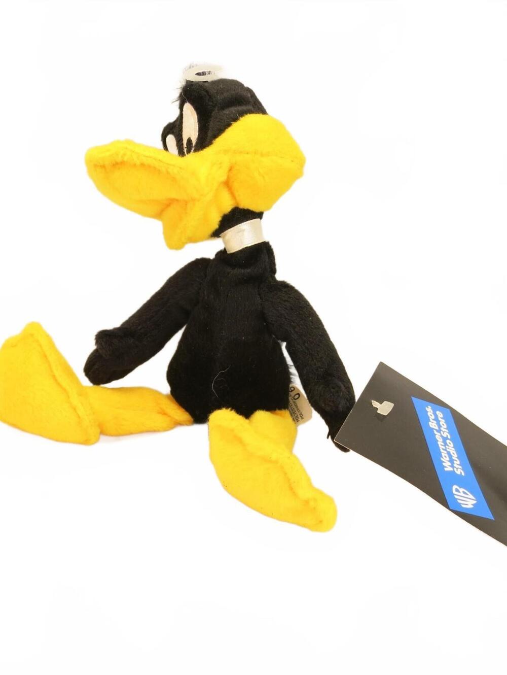 1998 Looney Tunes Plush Daffy Duck Bean Bag Warner Bros Studio Store